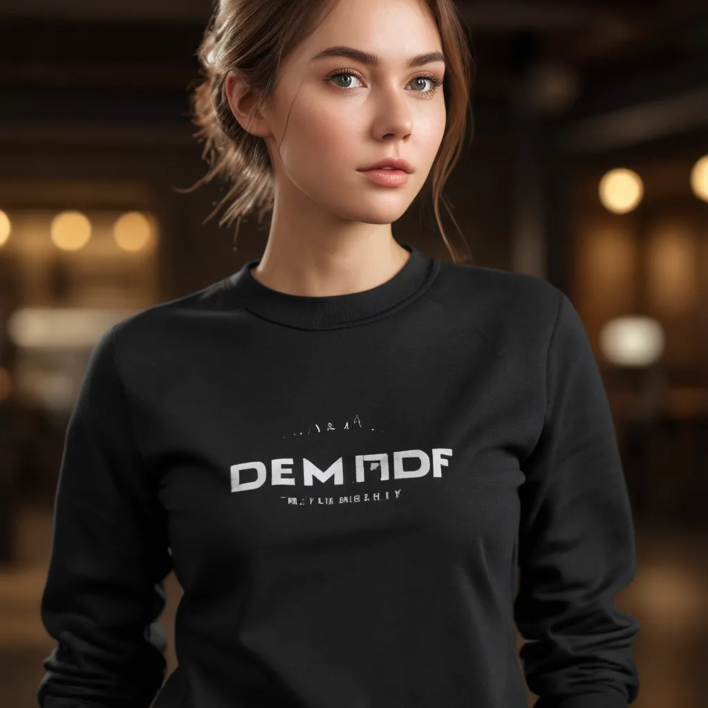 Black Statement Crewneck Sweatshirt main image 1
