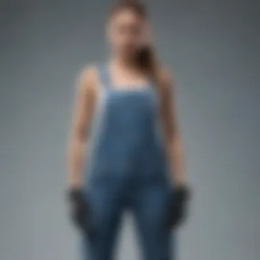 Adrenaline-Fueled Style Statement with Acid Wash Overalls