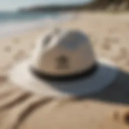 Stylish Adidas Beach Hat on Sandy Shoreline