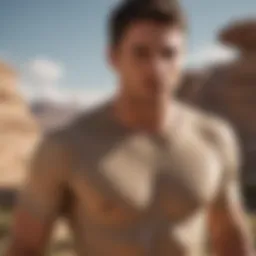 Tan top with advanced moisture-wicking technology