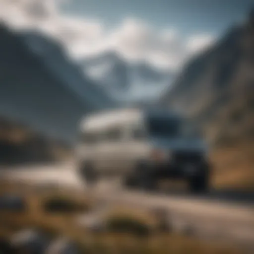 Adventure Van in Mountain Landscape