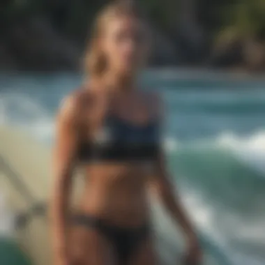 Athletic Female Surfer