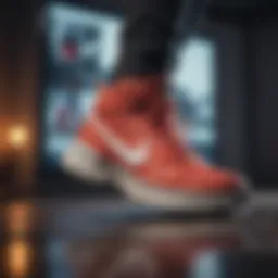 An automated bot selecting sneakers from a digital display