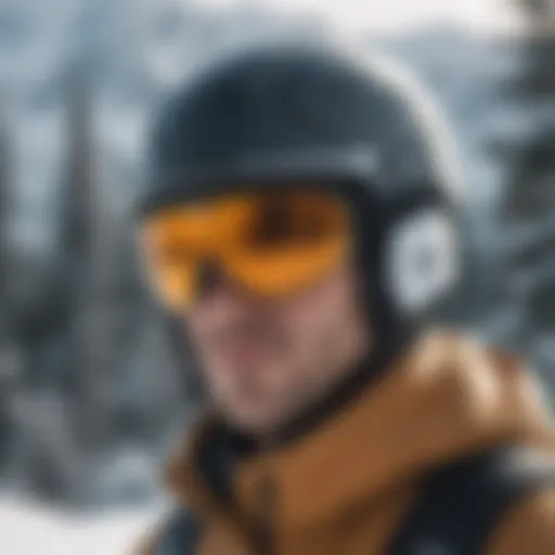 Modern Bern snow helmet with sleek aerodynamic design