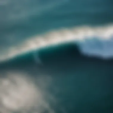 Aerial view of the legendary Banzai Pipeline during peak surfing season.