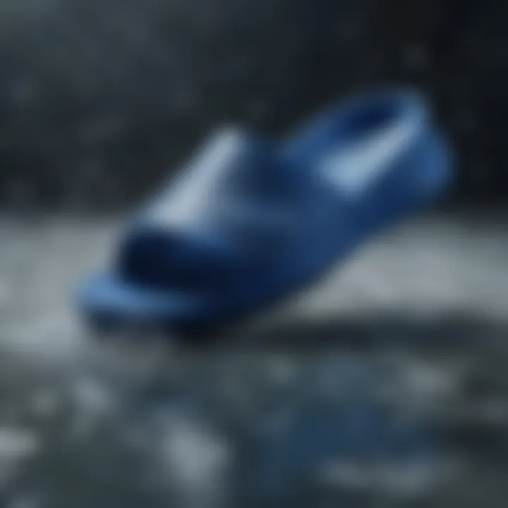 Blue Nike Slider Water-Resistant Material