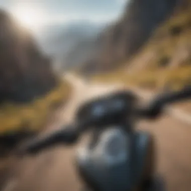 Thrilling motorcycle journey through scenic landscapes