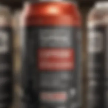 Caffeine Content on Nutrition Labels Nutrition label highlighting caffeine content