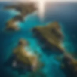 Breathtaking view of the Great Barrier Reef from above