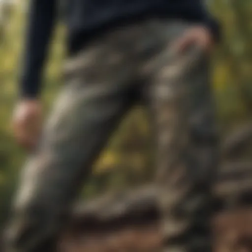 Camouflage Cargo Pants with Nature-Inspired Print