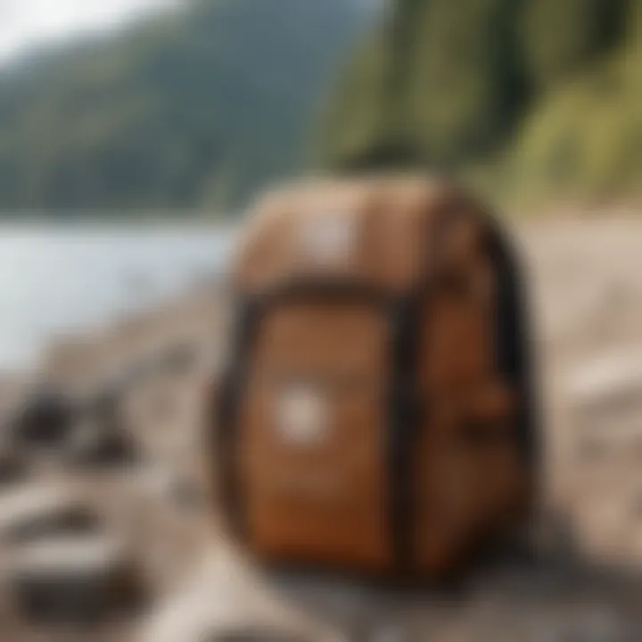 Functional Carhartt Mini Backpack in Coastal Environment