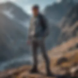 Champion Classic Sweatpants on Mountain Peak