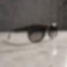 Chic Wraparound Sunglasses on Marble Surface