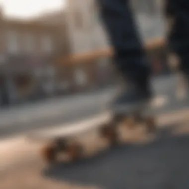 Rider Height and Skateboard Width Diagram showcasing the relationship between rider height and skateboard width
