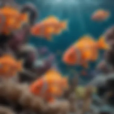 Colorful Schools of Fish Colorful Schools of Fish in the Great Barrier Reef