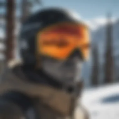 Demonstration of Oakley ski goggles featuring anti-fog technology in action