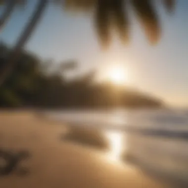 Tropical beach landscape in Costa Rica