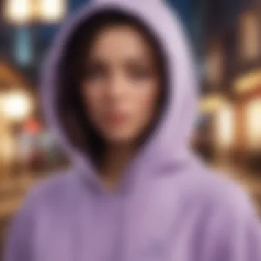 Cultural Fusion in Lilac Hoodie Fashion