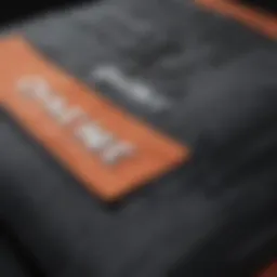 Close-up of the Dakine travel board bag showcasing its high-quality fabric and stitching