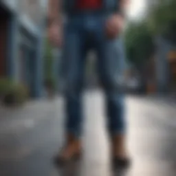 Denim Overall Gear for Extreme Skateboarding