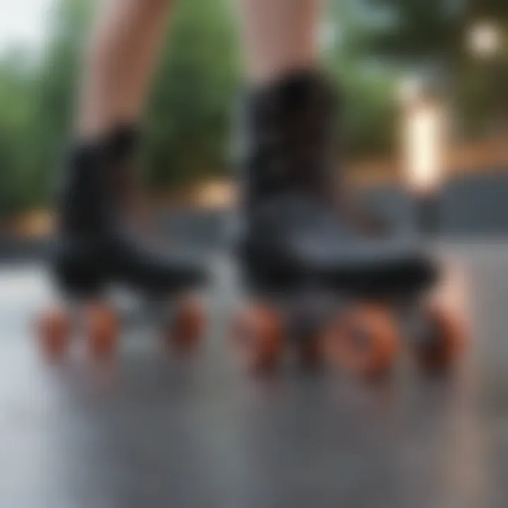 Sleek and futuristic roller skate design for extreme sports