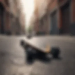 Innovative Electric Longboard in Urban Setting