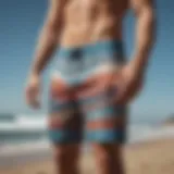 Vibrant boardshorts collection showcasing various designs