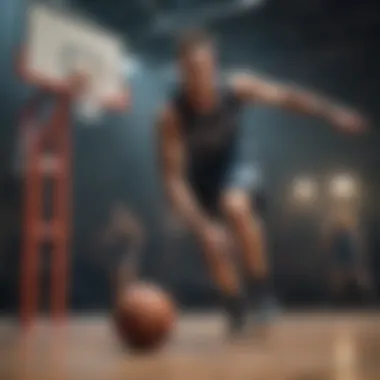 Elevate Agility with Precision Drills Basketball player performing agility drill