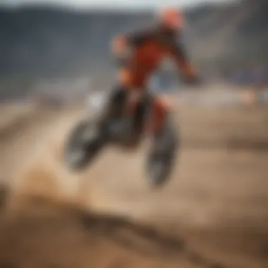 Aerial Acrobatics on the Course Epic Supercross Track Jumps