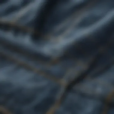 Luxurious denim fabric texture