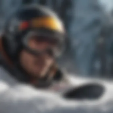 Detailed Look at Snowboard Features Close-up view of snowboard features and specifications