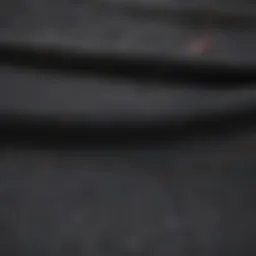 Close-up view of the fabric texture and stitching of Dickies skating pants