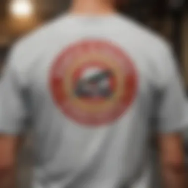Vintage skate t-shirt with distressed logo and graphic