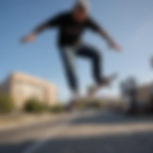 Skateboarding Legend Steve Caballero Performing a Gravity-Defying Trick