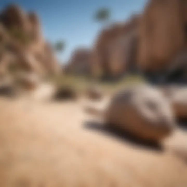 Rock climbing at Joshua Tree National Park