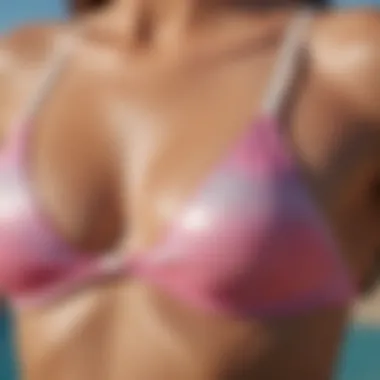 Close-up view of the high-quality materials used in Pinkini swimwear, emphasizing durability and comfort.