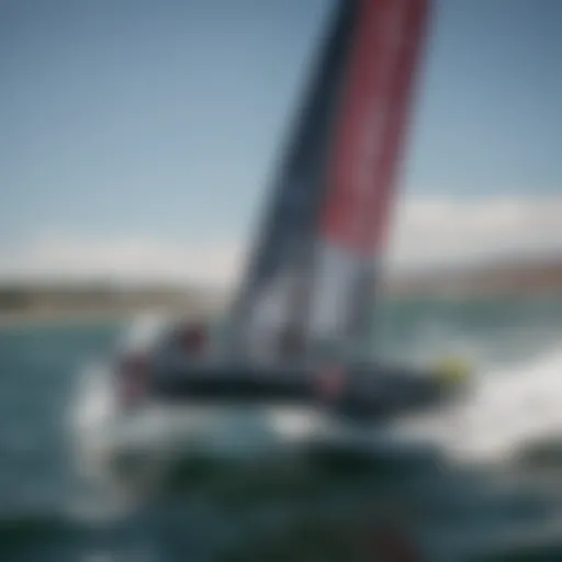 Dynamic racing scene showcasing the adrenaline of SailGP competition