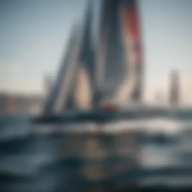 Strategic team collaboration during a SailGP race