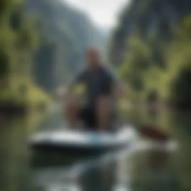 Eco-Friendly Motorized Paddling Experience A picturesque view of eco-friendly motorized paddling in nature