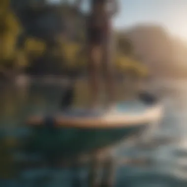 Advanced Motorized Paddle Board Design Innovative motorized stand up paddle board design showcasing advanced technology