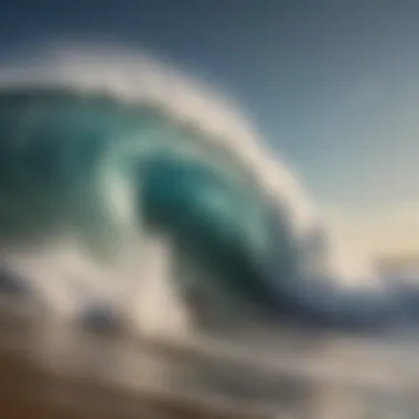 Epic Waves at Premier Surfing Spot Epic waves crashing on the shore at a renowned surfing destination.