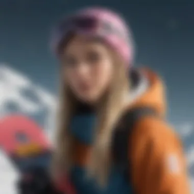 Roxy Poppy Snowboard Design Highlights Close-up of Roxy Poppy snowboard showcasing its unique design and graphics