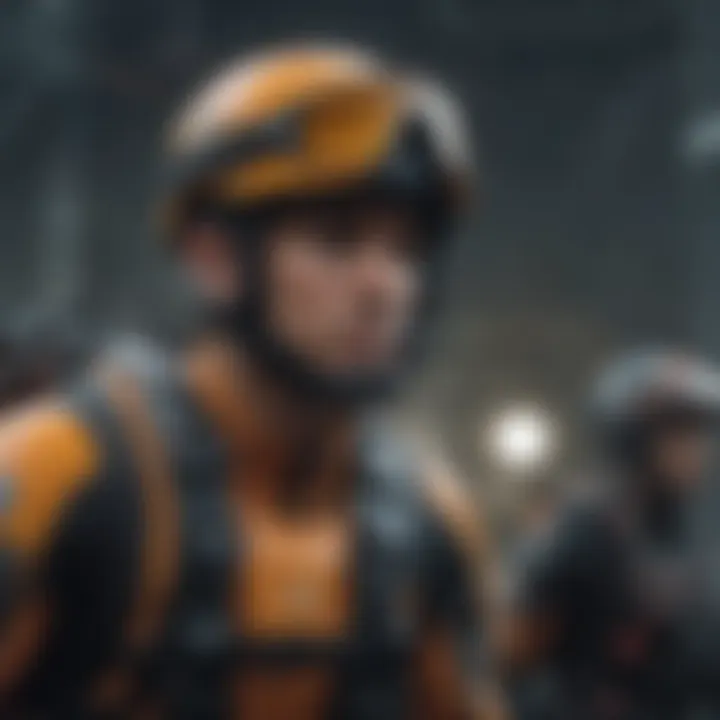 A group of athletes participating in a virtual safety training session