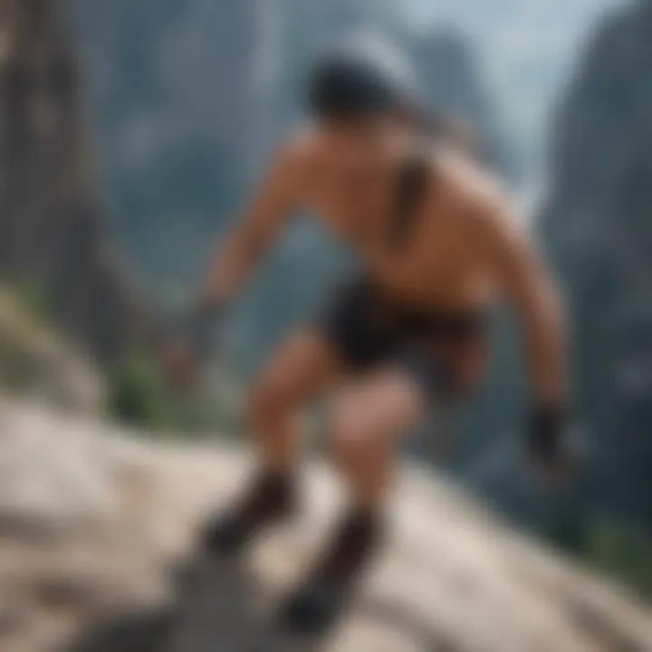 Wearable technology used by a rock climber for real-time data tracking