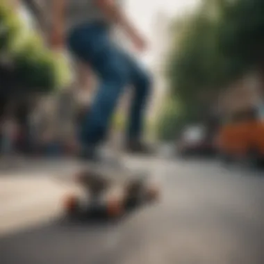 An athlete performing a trick on a skateboard wearing Vans Classic footwear.