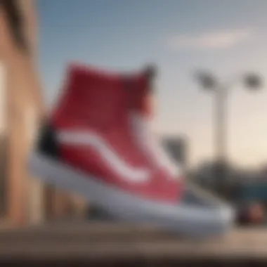 Unique High-Top Design of Vans Sky Hi Vans Sky Hi sneaker showcasing its unique high-top design