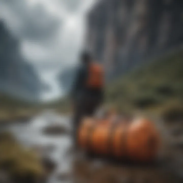 Patagonia Black Hole Duffel in Extreme Terrain