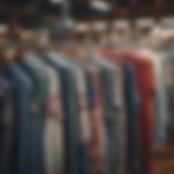 Vintage Market Display of Tourist Shirts