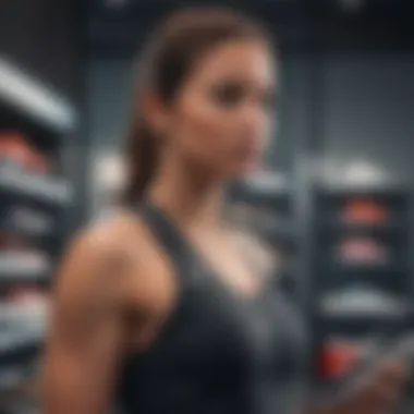 Athlete browsing Nike accessories