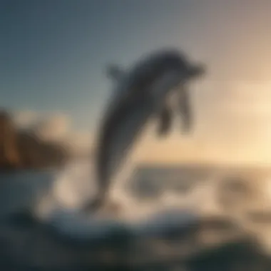 Dolphin Breaching with Majestic Flair